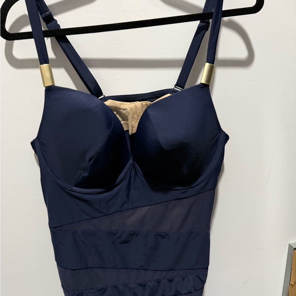 Cacique Navy Blue Swim Top